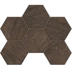 GB04 Brown Hexagon  25x28.5 (250x285)
