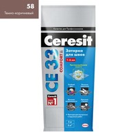 Ceresit СЕ 33 Super Темно-коричневая №58 2 кг ()