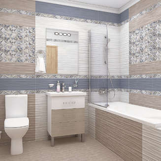 Плитка для ванной Alma Ceramica Morana