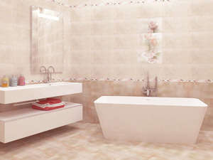 Плитка для ванной Belleza Розовый свет