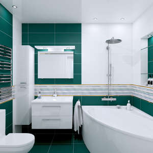 Плитка для ванной Concept GT Green mix 5