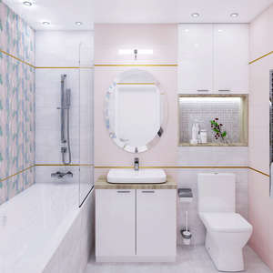 Плитка для ванной Concept GT Pink mix 1