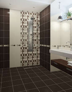 Плитка для ванной Golden Tile Вельвет