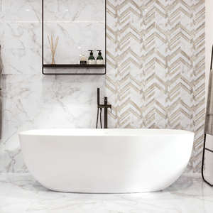 Плитка для ванной Golden Tile Marmo Bianco