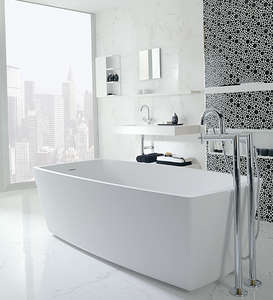 Плитка для ванной Porcelanosa Marmol Carrara