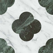 Pin White Green 18.6x18.6 (186x186)
