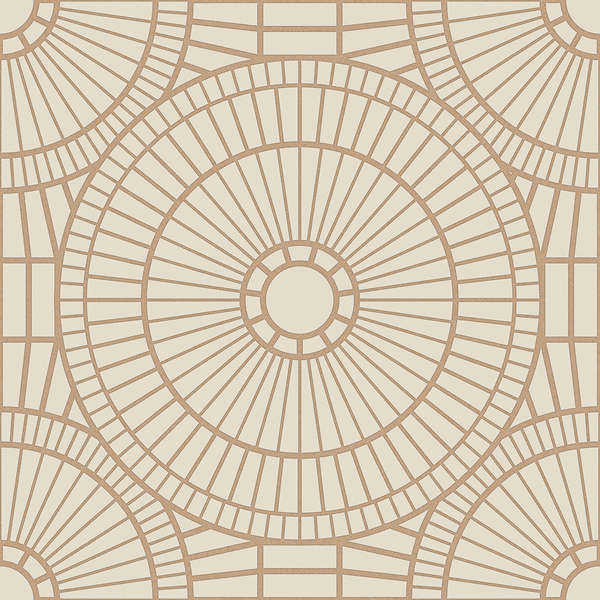 Decor Library Hypnotic Owl Gold 3dtech Nat R. 60x60 (600x600)