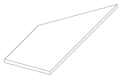 Atlas Concorde Drift White Lineare Angolo Sx 