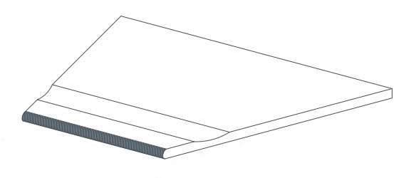 Atlas Concorde Drift White Bordo Piscina Angolo Dx