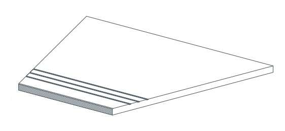 White Gradino Lineare Angolo Dx (600x300)