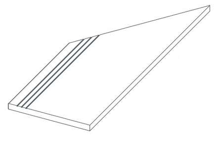 White Gradino Lineare Angolo Sx (600x300)