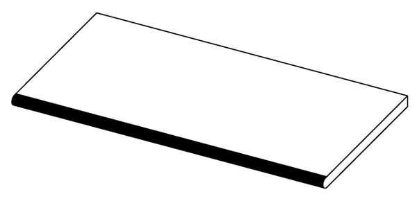 Grey Round LASTRA 60x30 (600x300)