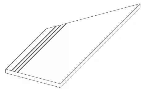 Atlas Concorde Rinascente Clay Gradino Lineare Angolo Sx LASTRA 60x30