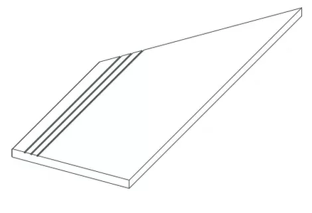 Clay Gradino Lineare Angolo Sx LASTRA 60x30 (600x300)