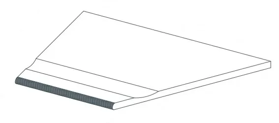 Grey Bordo Piscina Angolo Dx LASTRA 60x30 (600x300)