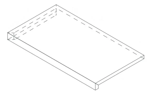 Grey Scalino Angolo Dx LASTRA 60x33 (600x330)