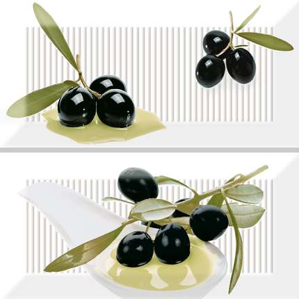 Absolut Keramika Biselado Brillo Blanco Decor Olives A