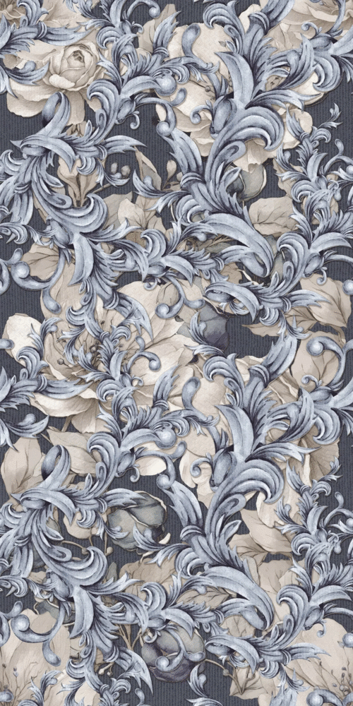 Dec Baroque Blu Mix Rect 60x120 (600x1200)