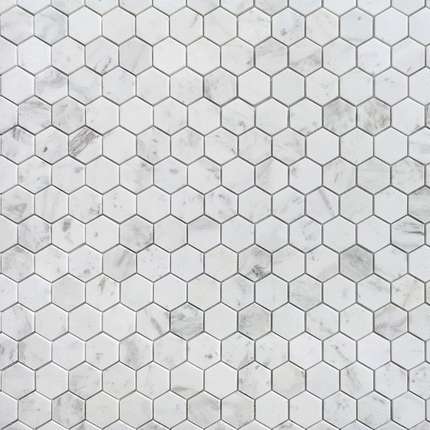 Caramelle Mosaic Pietrine Hexagonal Dolomiti bianco POL hex 23x40x7