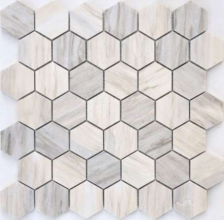 Caramelle Mosaic Pietrine Hexagonal Nuvola Rosato POL hex 23x40x6 (12   )