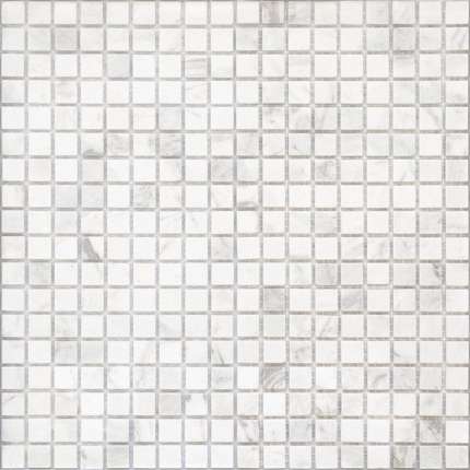 Caramelle Mosaic Pietrine Dolomiti bianco MAT 15x15x4