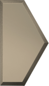 Бронзовая матовая Полусота с фацетом 10 мм (100x173)