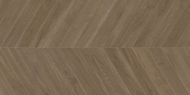 Delacora Walnut Chevron Dark  Carving- 60x120