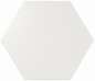 Hexagon White Matt (124x107)