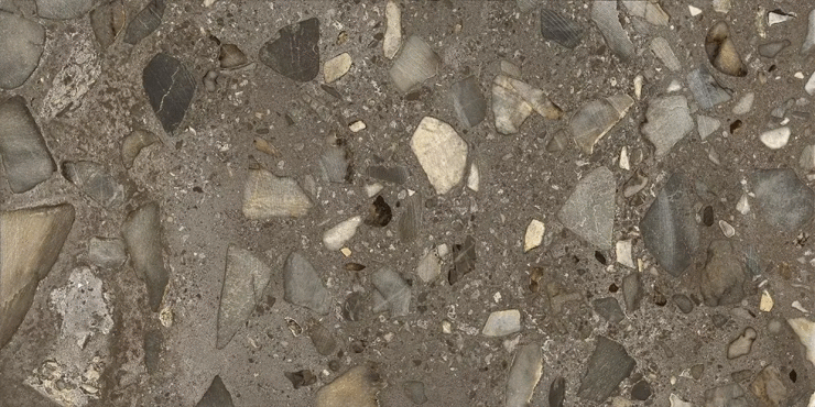 Fioranese I Ciottoli Sassi Antracite Levigato-Matt 60.4x120.8