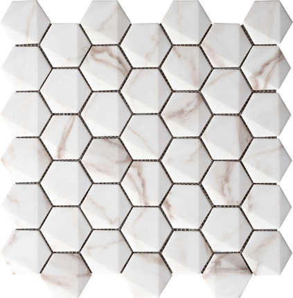 Grespania Marmorea Hexagonal Calacata