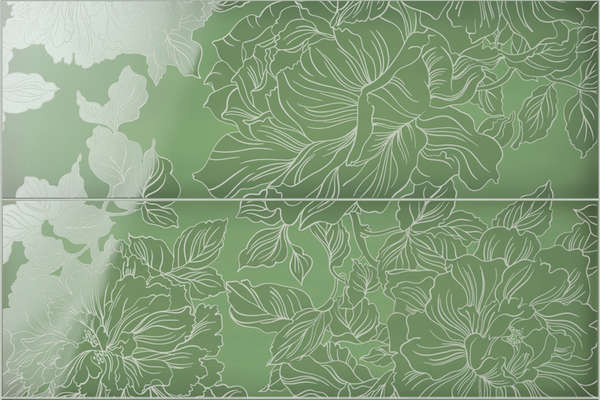 Composition Flowers Emerald 60x40 (600x400)