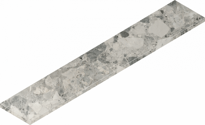 Italon Continuum Stone Grey Scalino 160 Angolare Sx