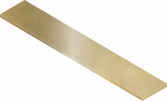 Italon Continuum Brass Gold Scalino 160 Angolare Dx