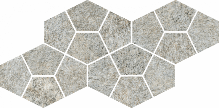 Italon Magma Silver Mosaico Prism 41.3x20.5