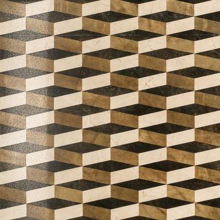 Italon Charme Floor Project Крим Вставка Оптик Люкс и Реттифицированный