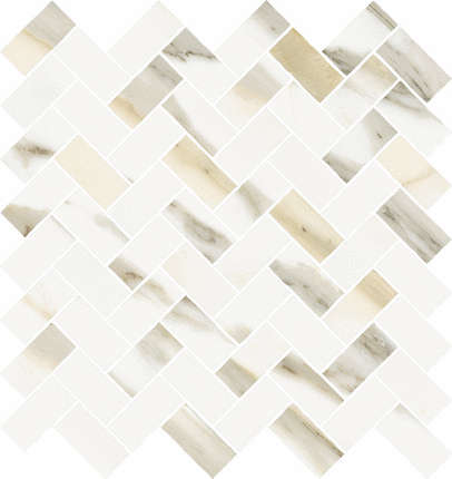 Italon Stellaris Calacatta Gold Mosaico Cross