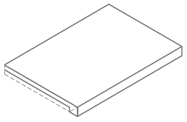 Italon Forum Slim Iron Scalino Angolare Dx 33x120