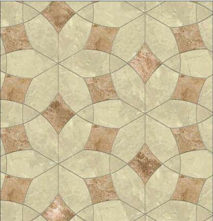 Jet Mosaic By Estima Marble Flower marble FRM02