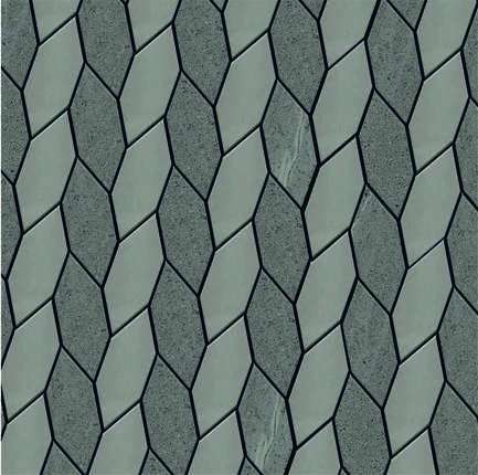 Jet Mosaic By Estima Marble Stone Leaves STL-CD
