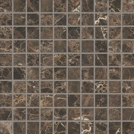 Keope Ceramiche Elements LUX Emperador Mosaico Lappato 30x30