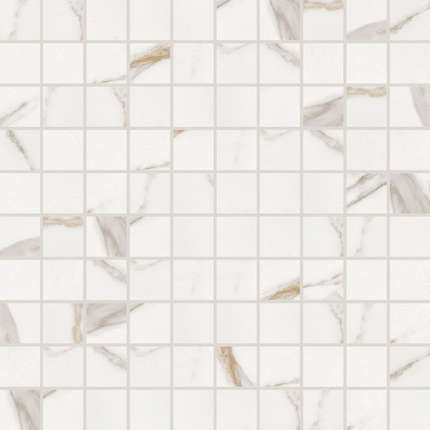 Keope Ceramiche Elements LUX Calacatta Gold Mosaico Lappato 30x30