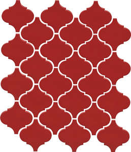 Авейру Мозаичная Красная Глянцевая (260x300)