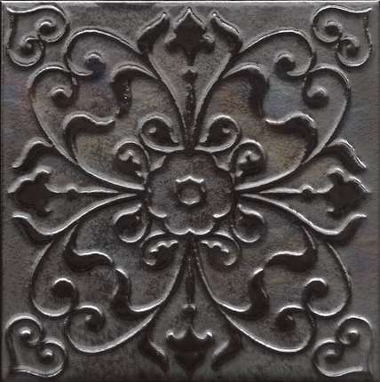 Kerama Marazzi Камбон Dec. Черный 5 20х20