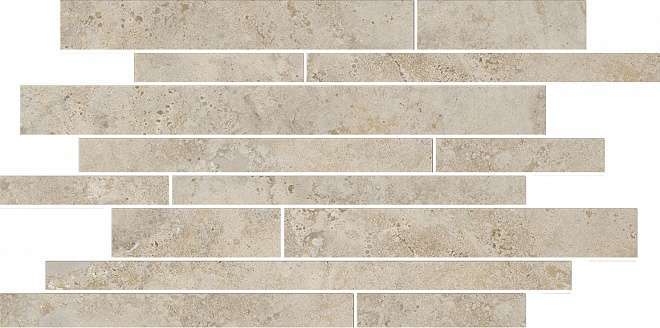 Kerama Marazzi Ровиго Бордюр серый светлый мозаичный