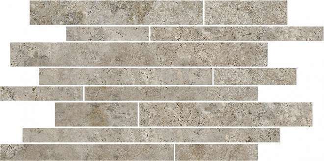 Kerama Marazzi Ровиго Бордюр серый темный мозаичный