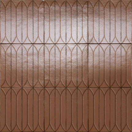 Marazzi Italy Terramater Cotto 3D Losanga Lux 9.1x37.5