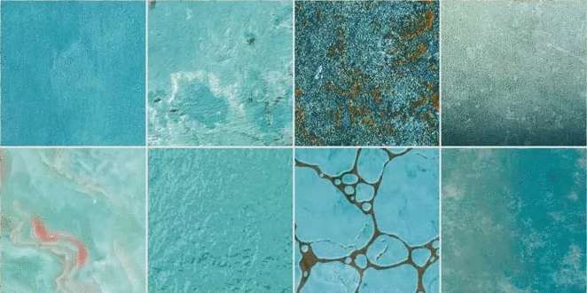Serapool Natural Series Piazza Turquoise 66x33