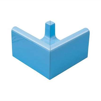 Serapool ___Olympic Series Наружный угловой элемент водоотводного канала Light Blue