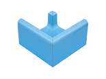 Наружный угол водоотводного канала Light Blue (155x155)