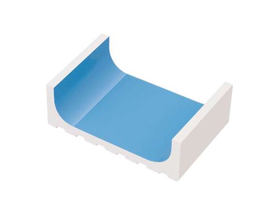 Serapool ___Olympic Series 1/2 часть переливного водоотводного канала Light Blue